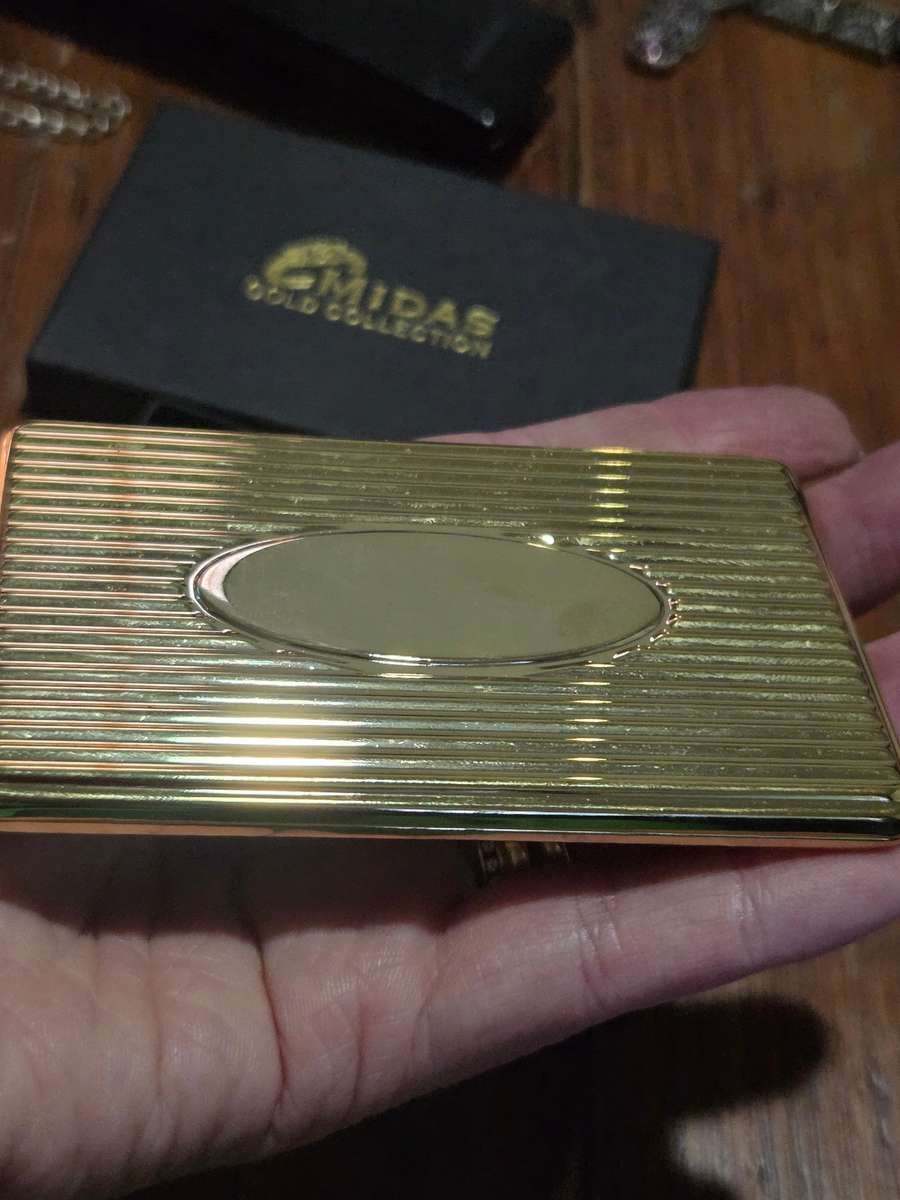 Vintage pocket telephone number book case - Midas Gold Collection