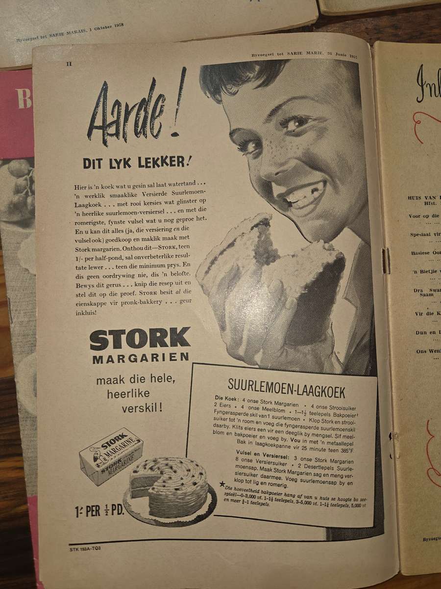 4 x Vintage Sarie Bêreboekies - Vol resepte, patrone en idees - 1950's en 1960's
