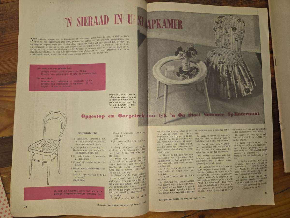 4 x Vintage Sarie Bêreboekies - Vol resepte, patrone en idees - 1950's en 1960's