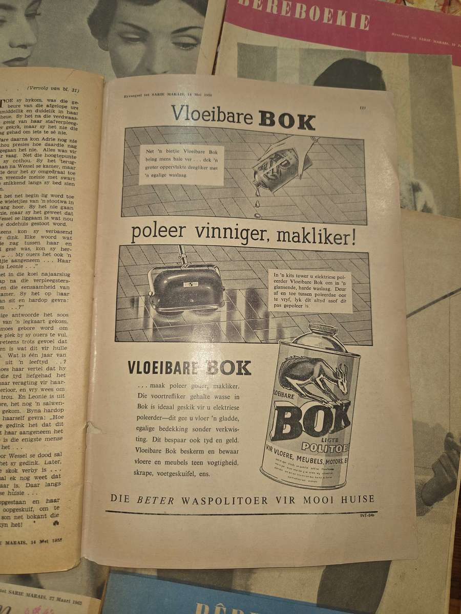 9 x Vintage Sarie Bêreboekies - Vol resepte, patrone en idees - 1950's en 1960's