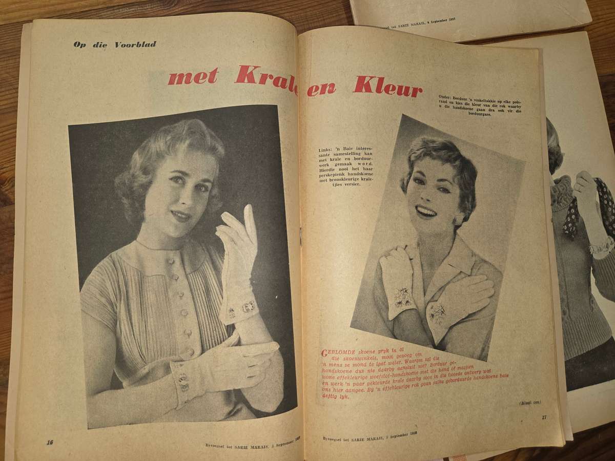 4 x Vintage Sarie Bêreboekies - Vol resepte, patrone en idees - 1950's en 1960's
