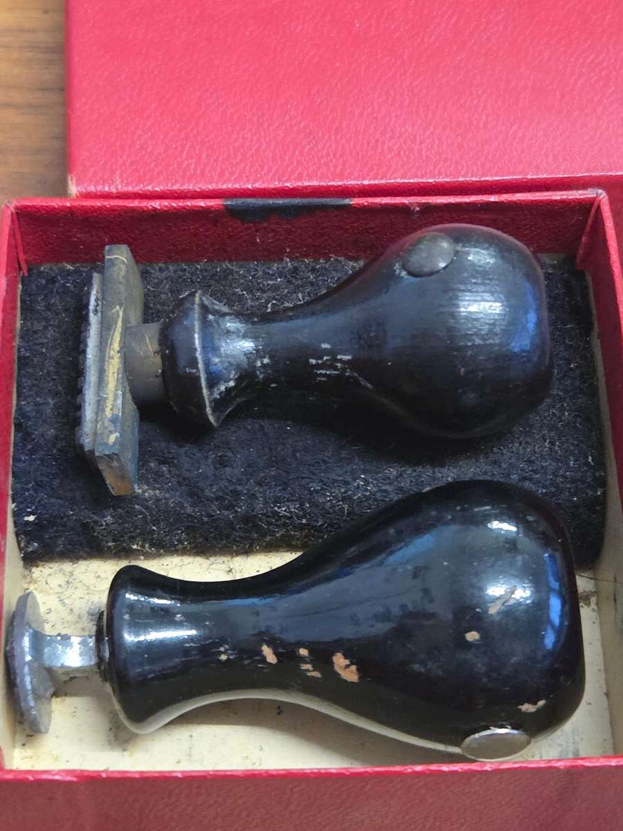 2 x Vintage Stamps - Galloway & Family crest