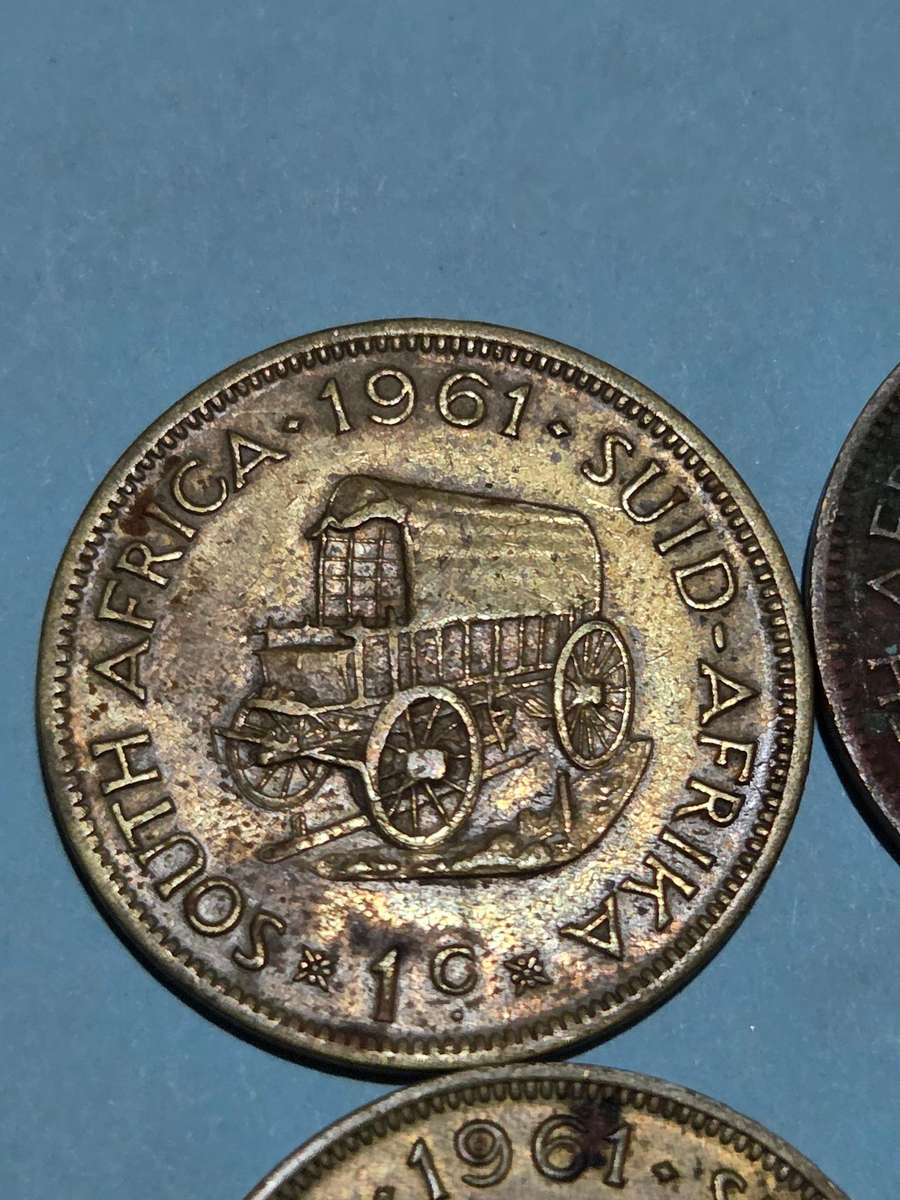 4 x 1961 1c Coins - Vintage Coins