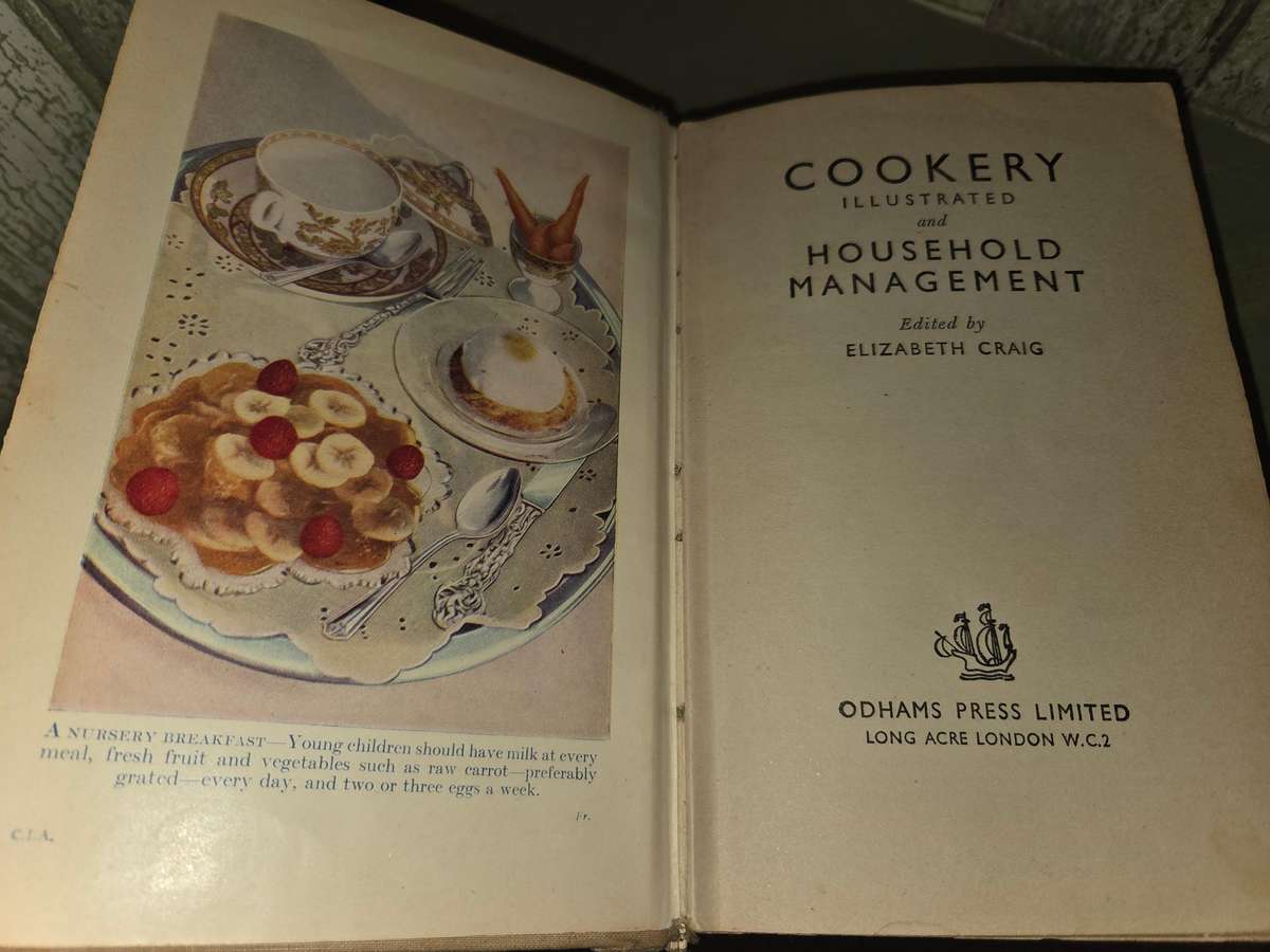 Cookery Illustrated and Household Management - Beautiful Vintage Book - 760pages