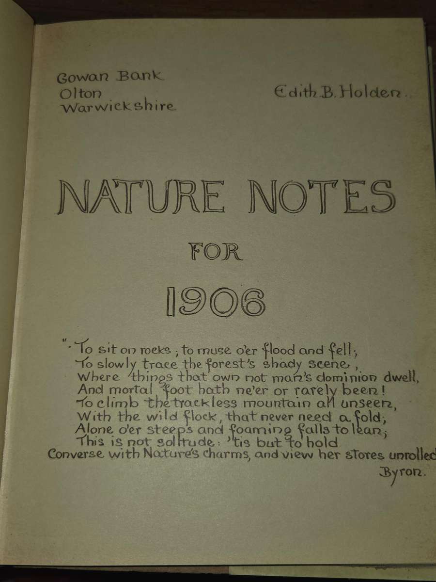 The Country Diary of an Adwardian Lady - Edith Holden