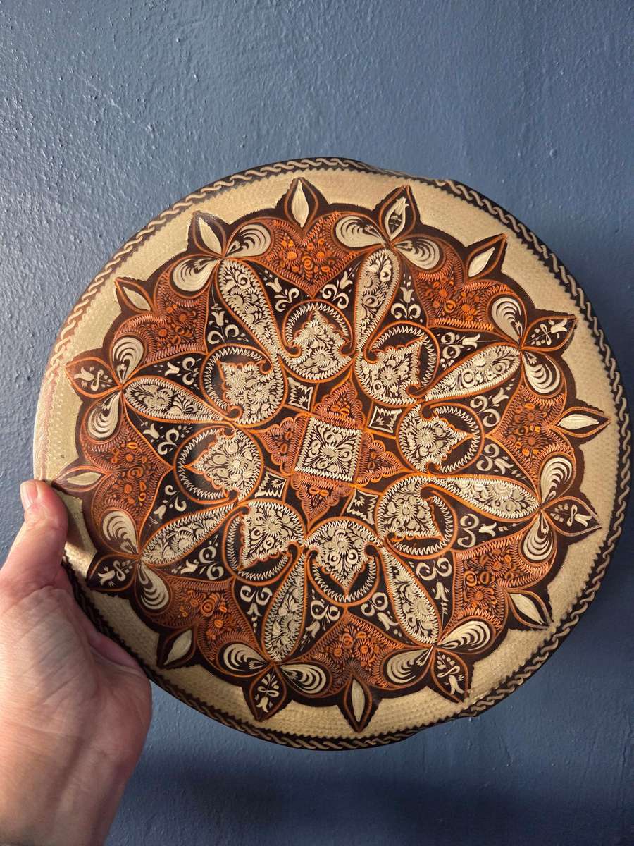 Beautiful Large Copper Ornamental wall hanging plate