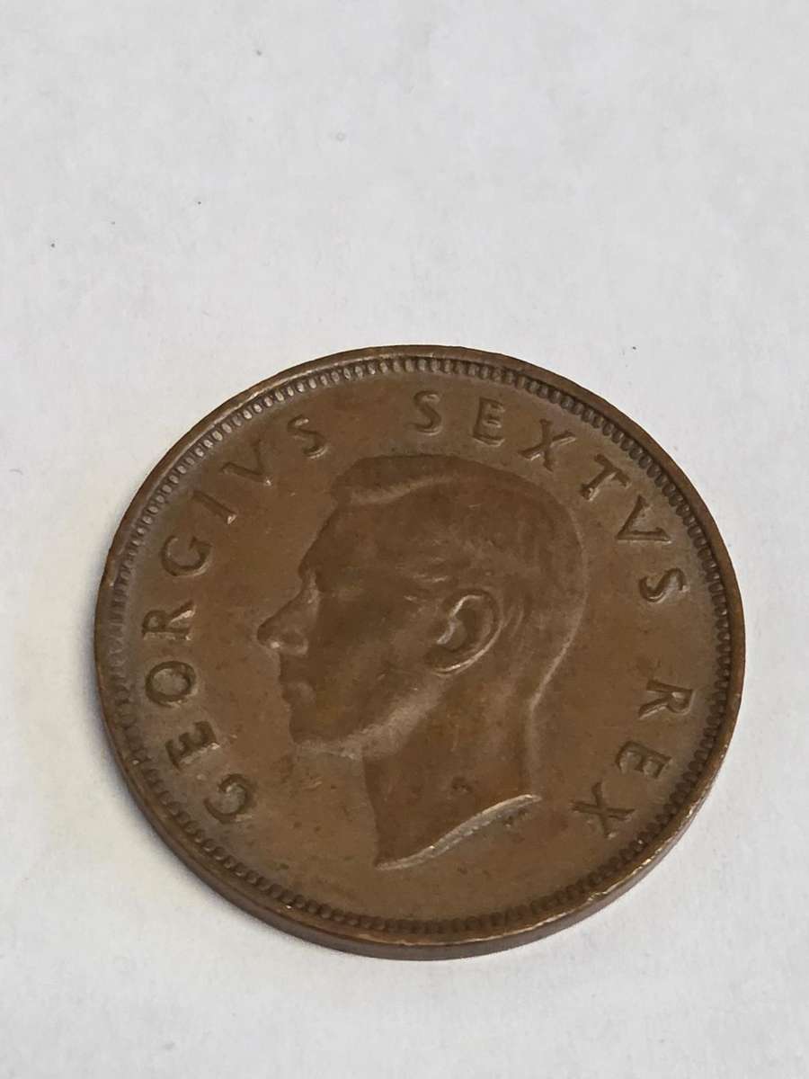 1952 1/2D coin