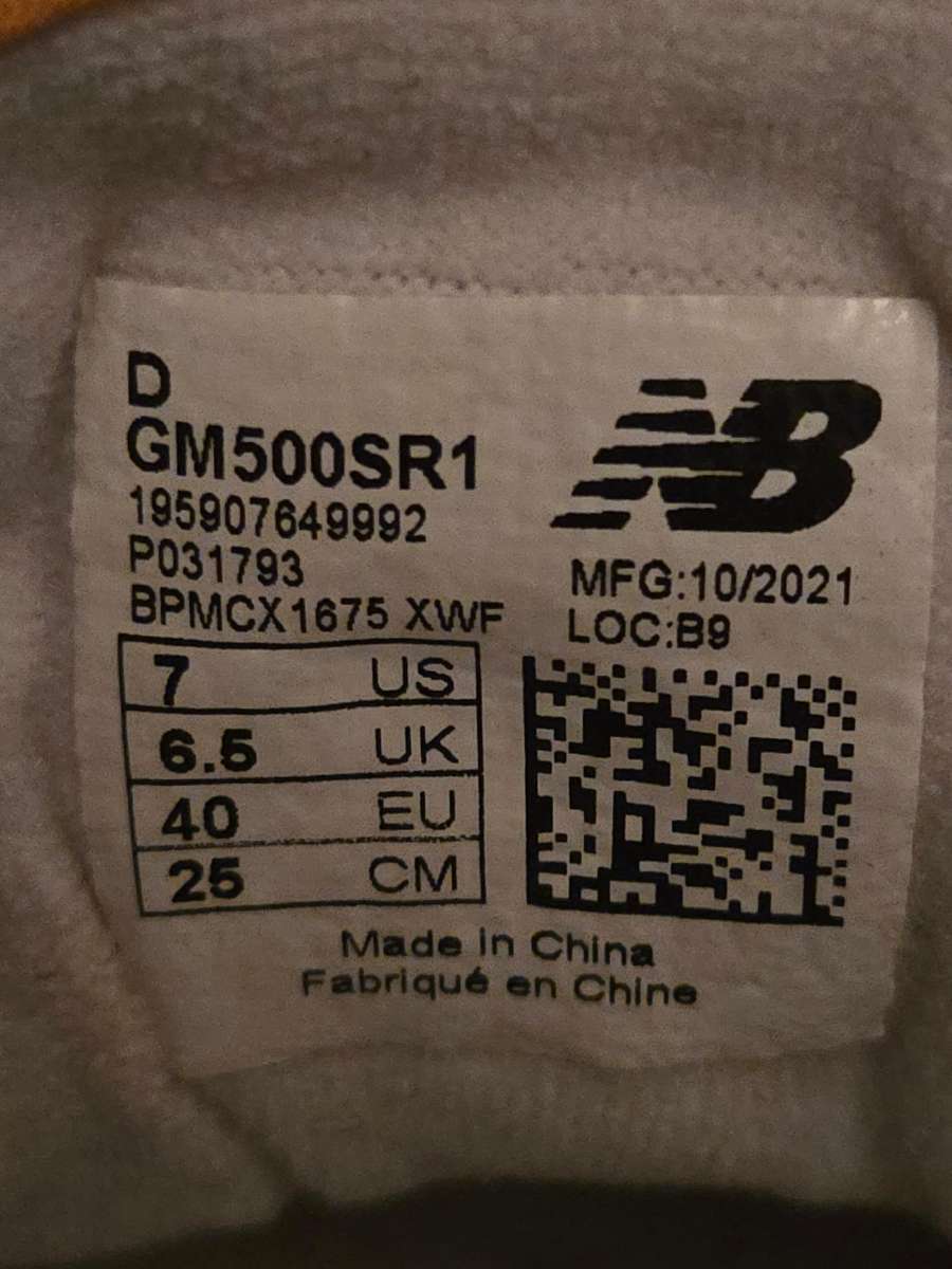 Mustard Yellow New Balance 500 Sneakers - Size 6.5