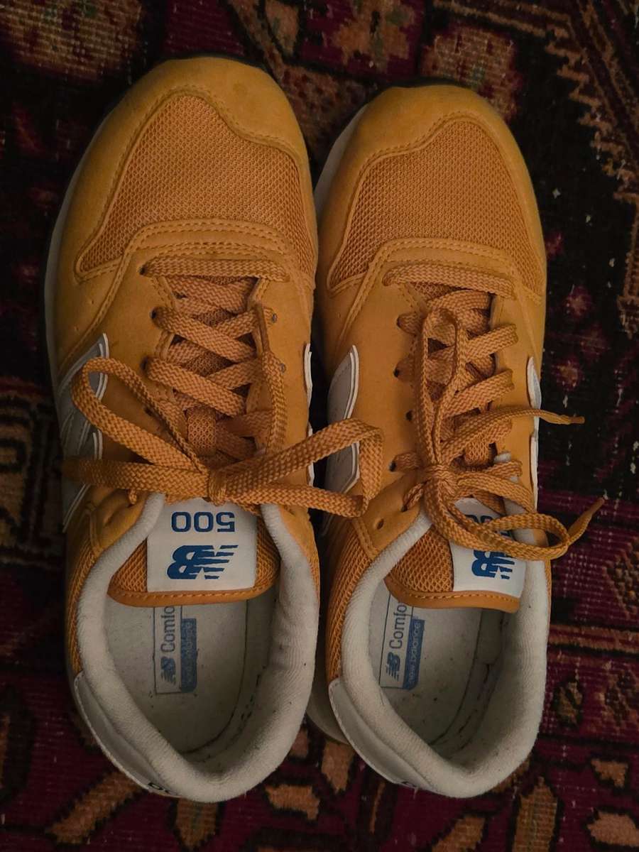 Mustard Yellow New Balance 500 Sneakers - Size 6.5