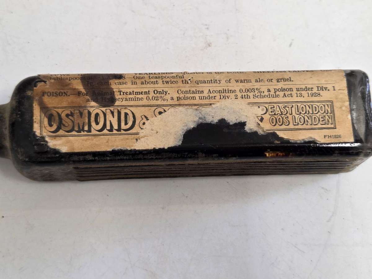 Vintage Bottle - Osmonds Brown Draught Bottle - East London