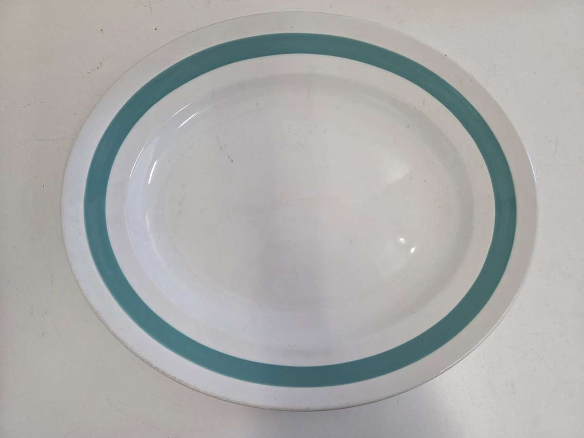 Large Vintage Oval Serving Plate - Alfred Clough Staffordshire Ironstone - England Size- 36cm x 30cm