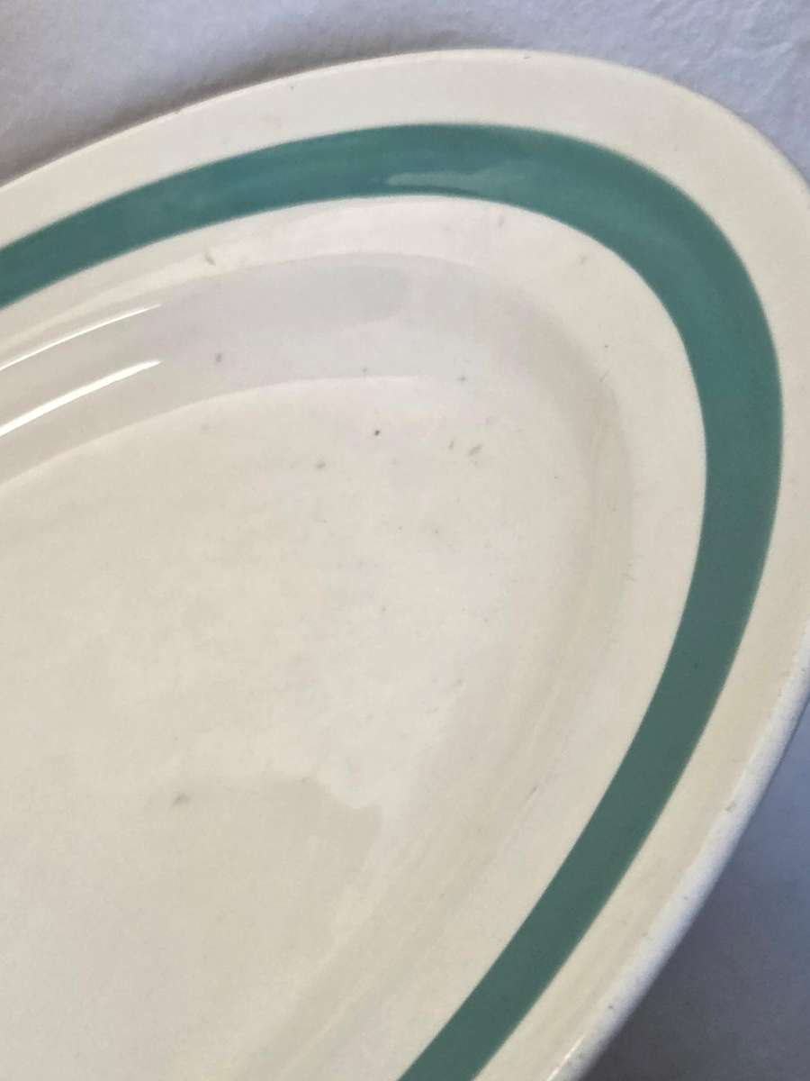 Large Vintage Oval Serving Plate - Alfred Clough Staffordshire Ironstone - England Size- 36cm x 30cm