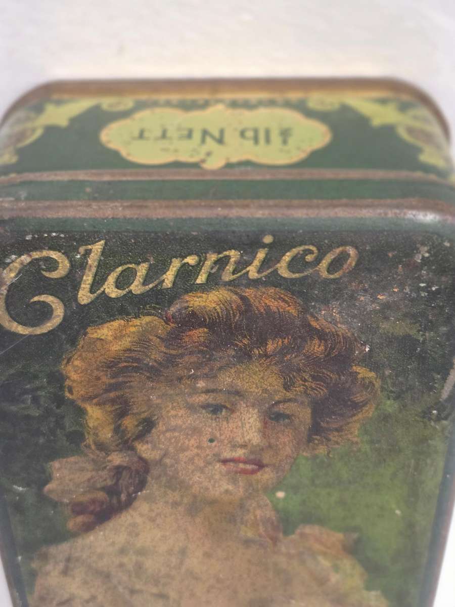Vintage Clarnico Tin 1/2lb - 13cm x 9.5cm