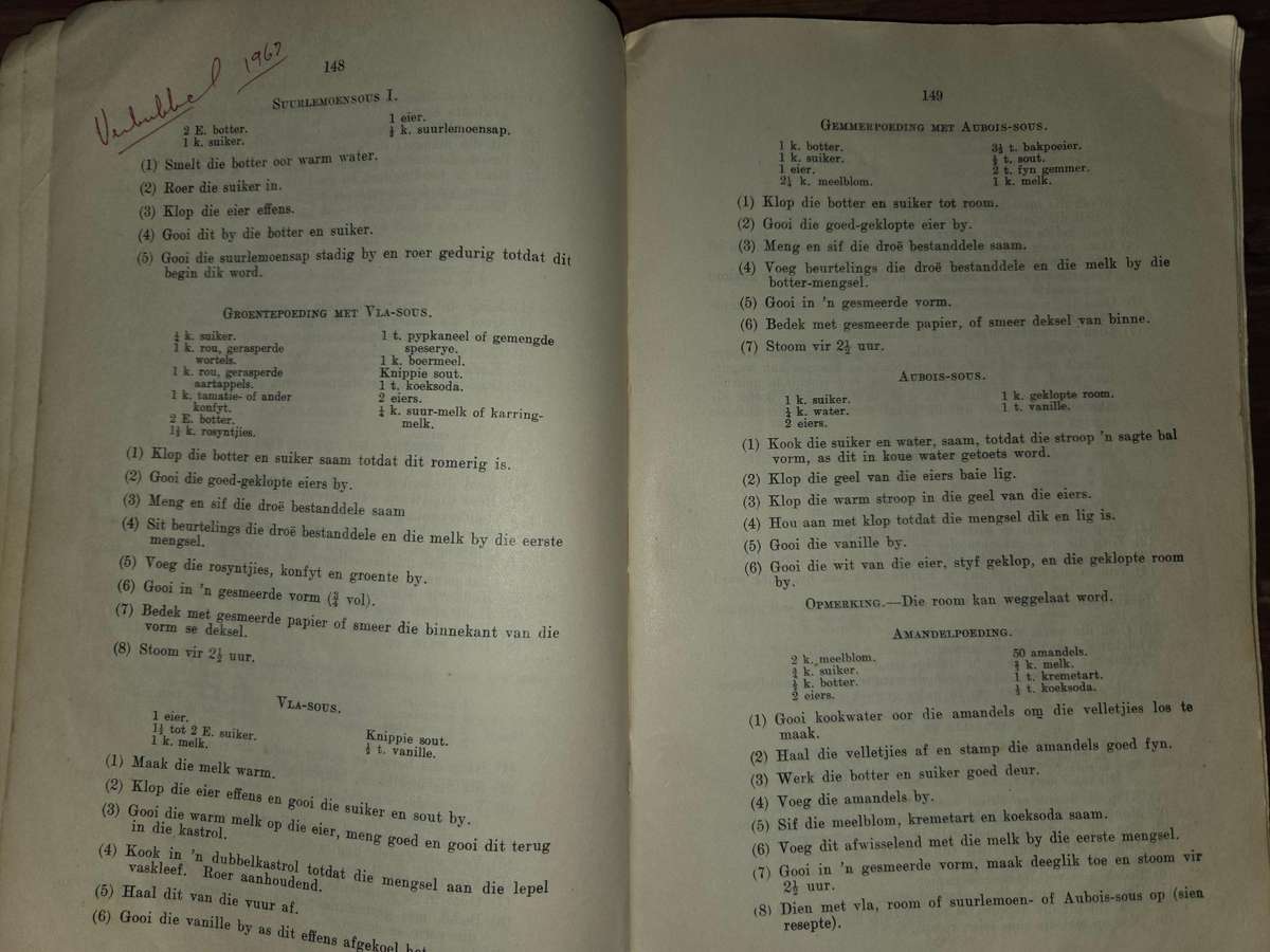 Kos en Kookkuns - 1938 - Departement van Landbou en Bosbou