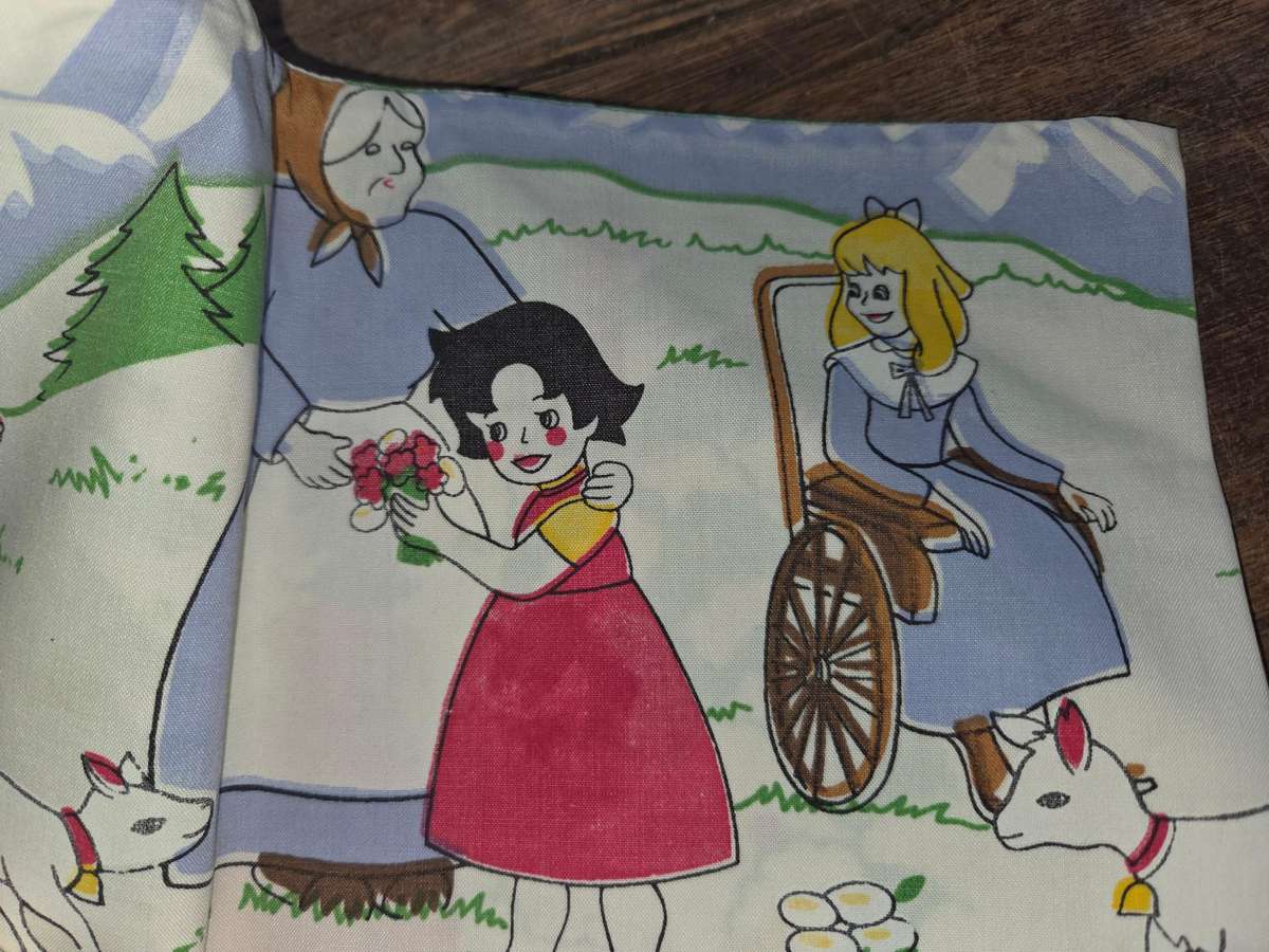 2 x Standard Pillow Cases with Heidi detail