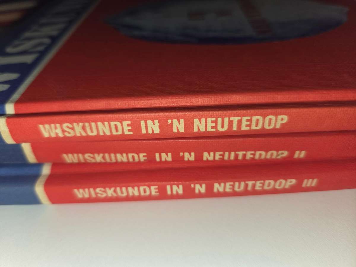 Wiskunde in n neutedop - Magda Botha - Stel van 3 boekies