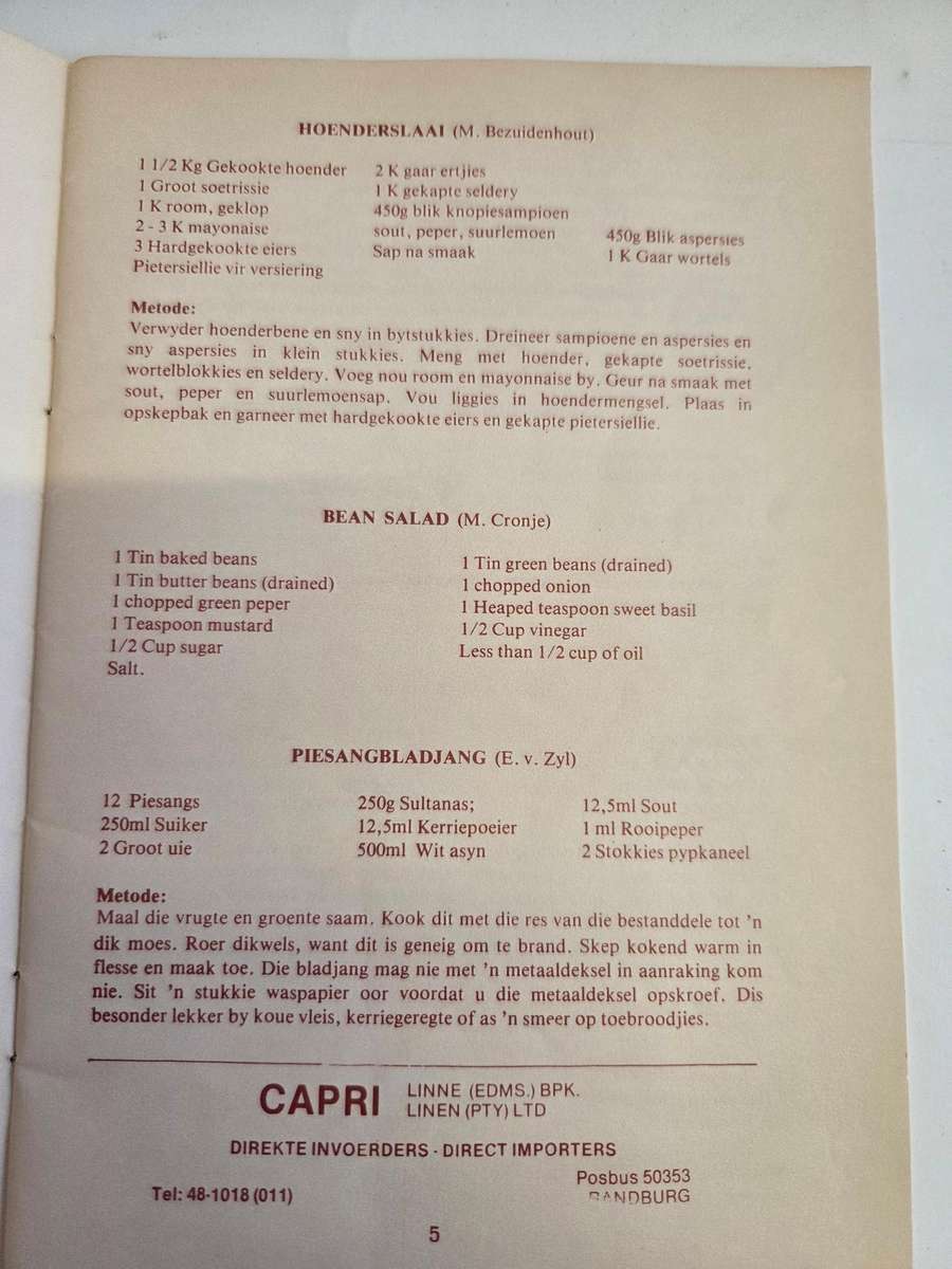 Eet met lus - Vintage Recipe Book