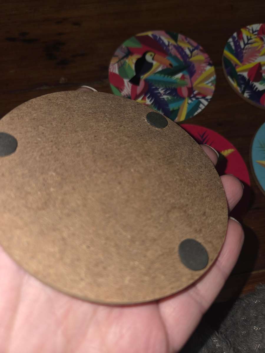 6 x Tropical Themed Coasters