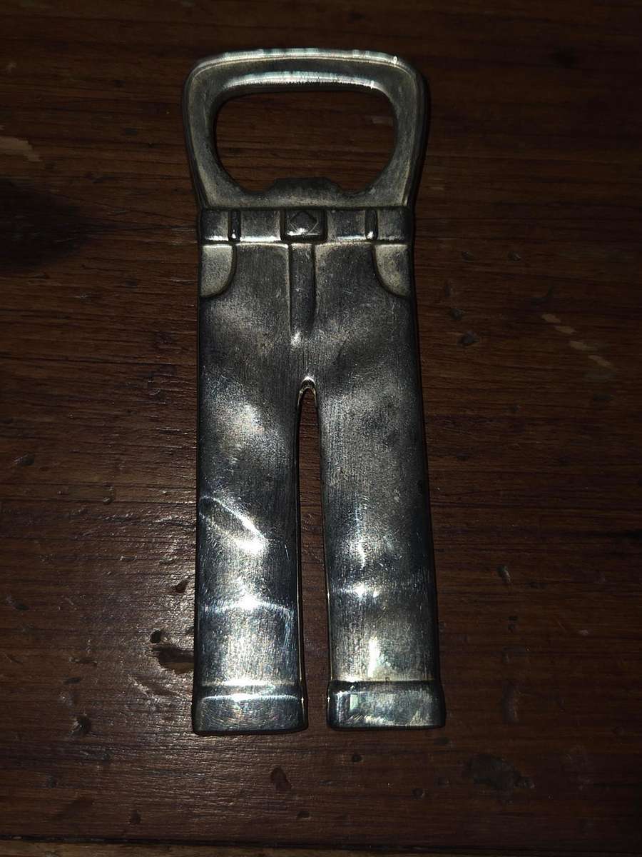 Pants shaped bottle opener