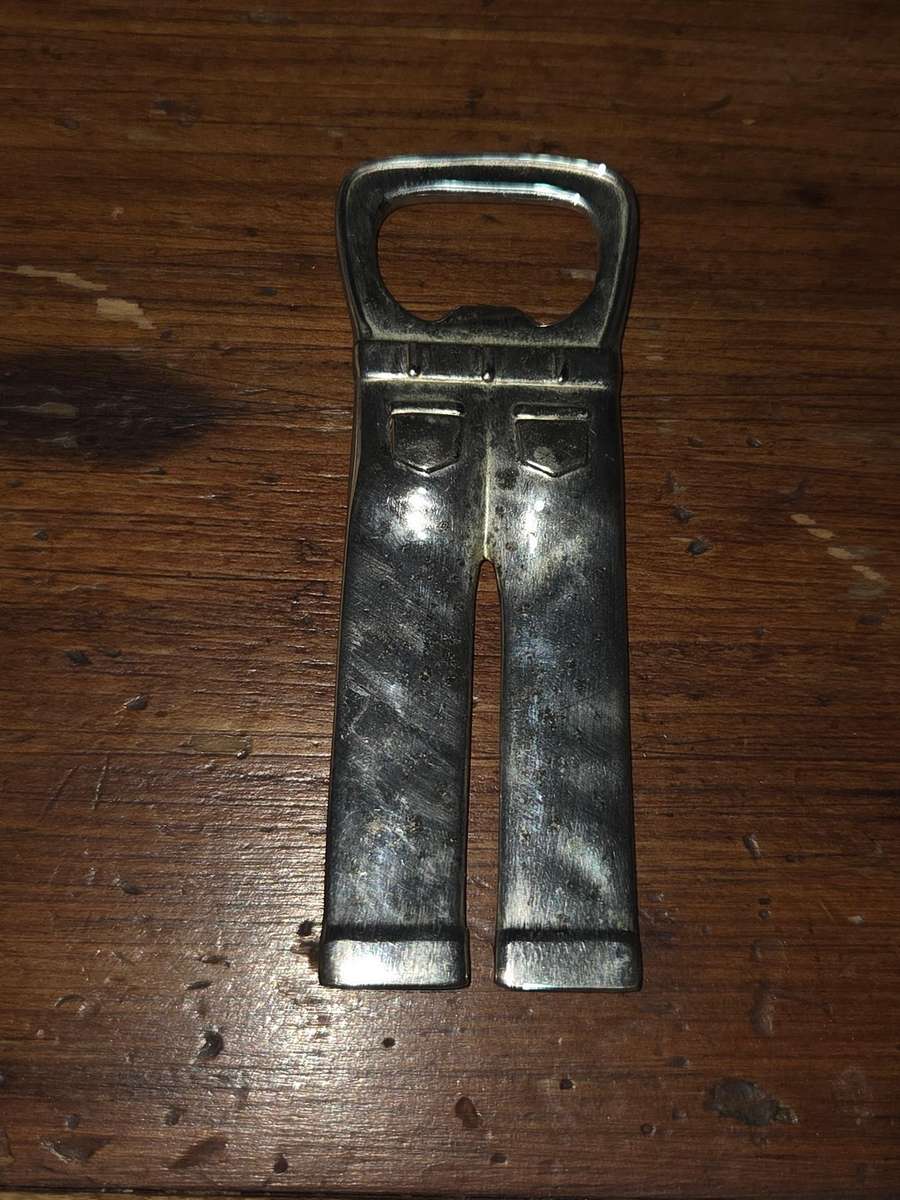 Pants shaped bottle opener
