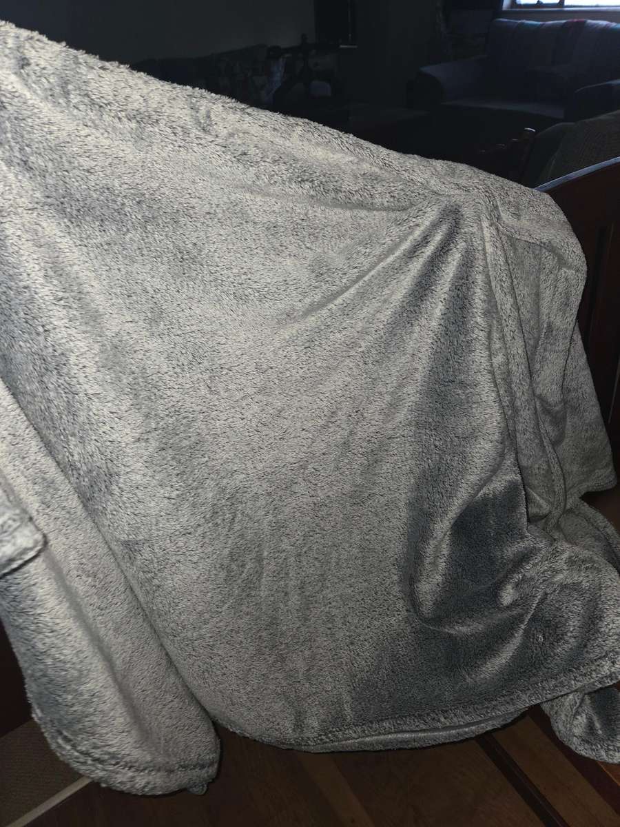 Grey Woolworths Fleece Blanket - 150 x 180cm