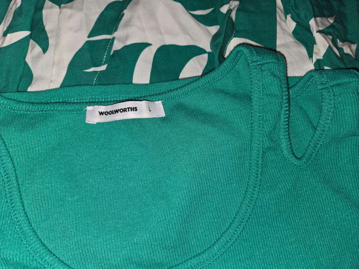 2 Piece Woolworths T-Shirt and Pants - Size L