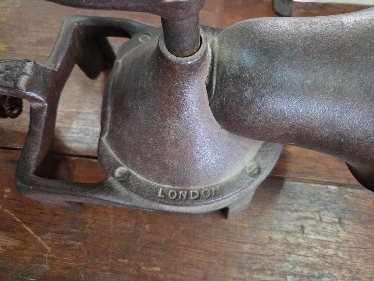 Large Antique Cast Iron No.4 Coffee Grinder