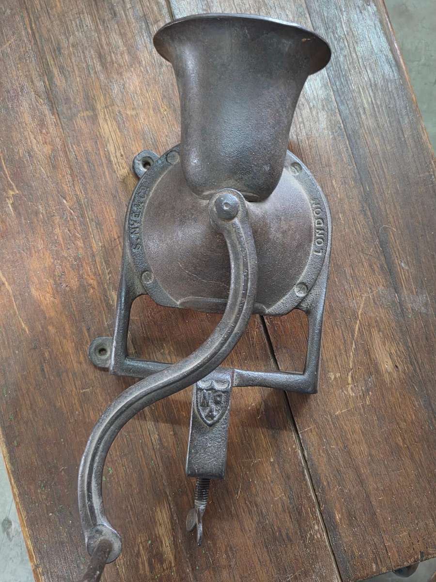 Large Antique Cast Iron No.4 Coffee Grinder