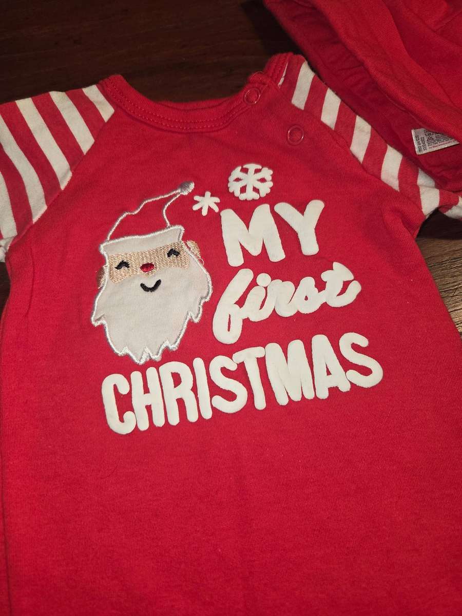 My fist Christmas outfit - newborn