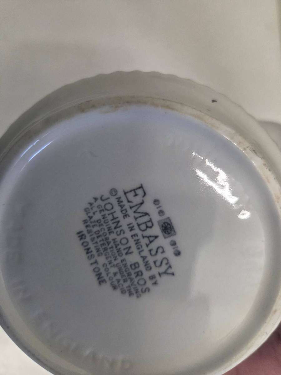 Vintage Embassy Johnson Bros Ironstone Sauce Jug