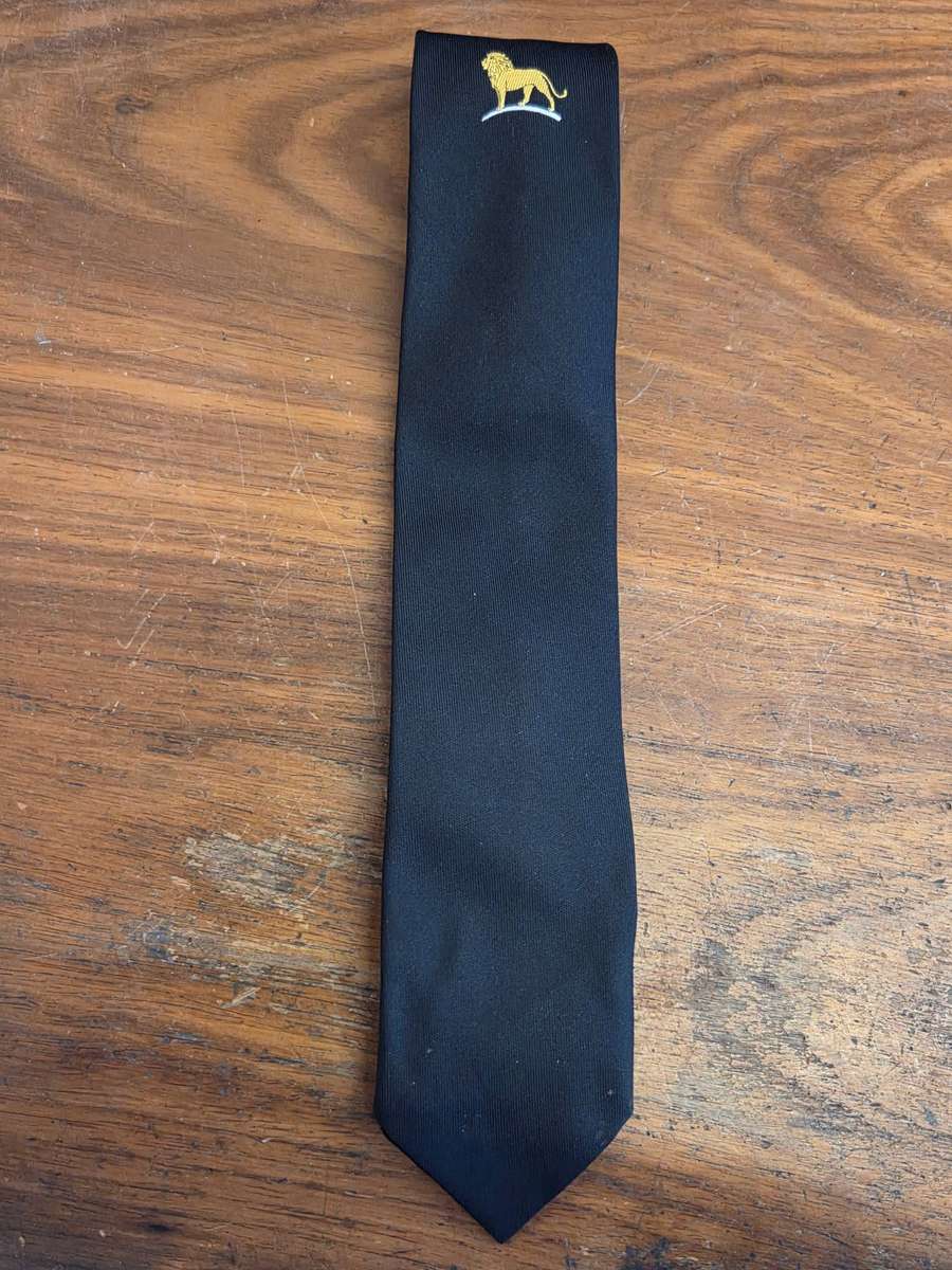 Black Tie with Lion detail