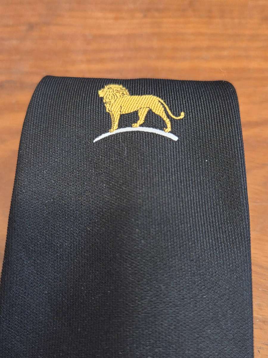 Black Tie with Lion detail