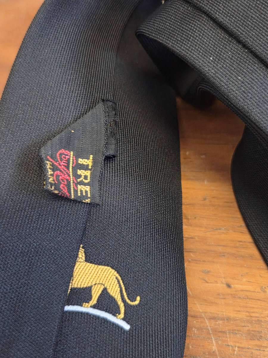 Black Tie with Lion detail