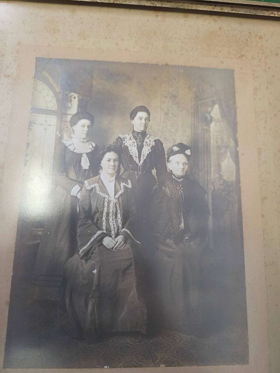 2 x Framed Antique Photos - W.G.E. Robinson - The Burlington Studio - Umtata Size - 31cm x 27cm each