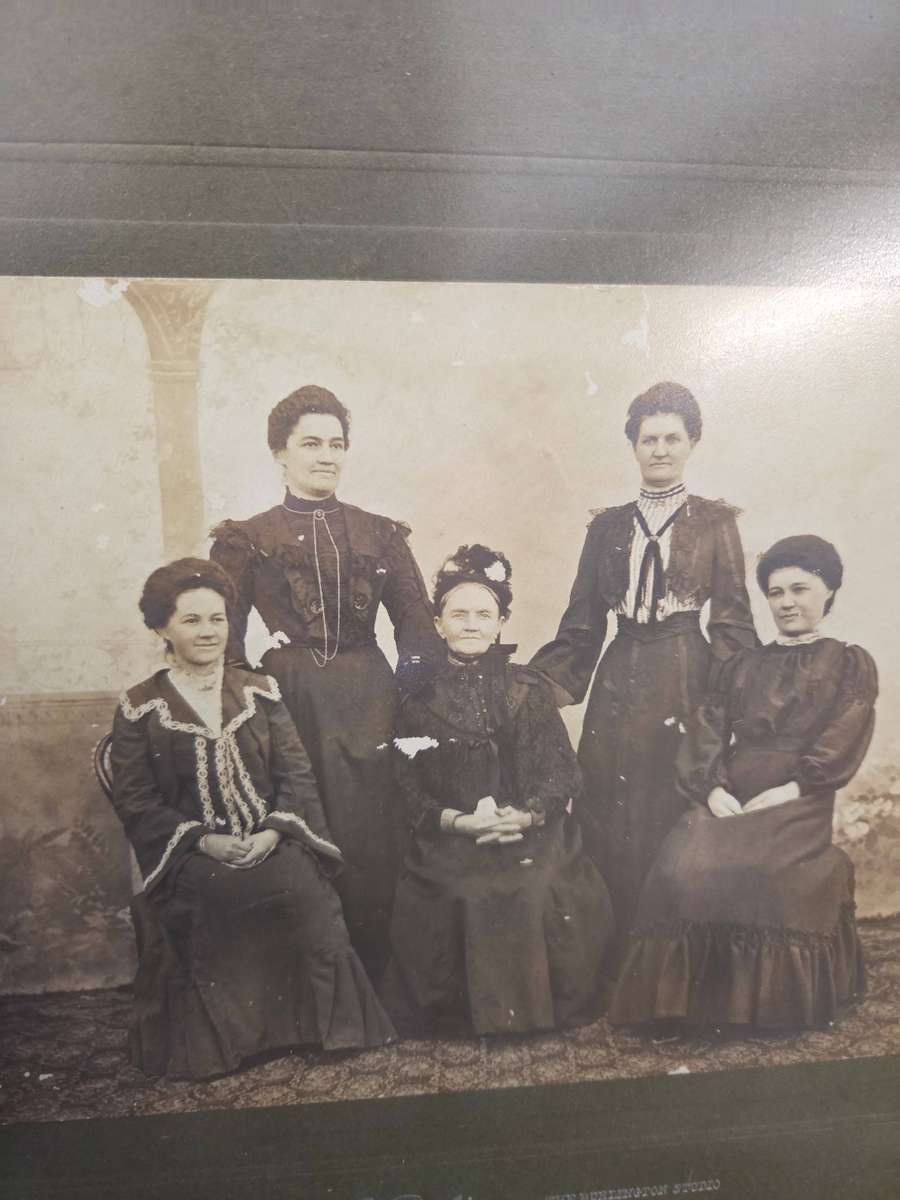 2 x Framed Antique Photos - W.G.E. Robinson - The Burlington Studio - Umtata Size - 31cm x 27cm each