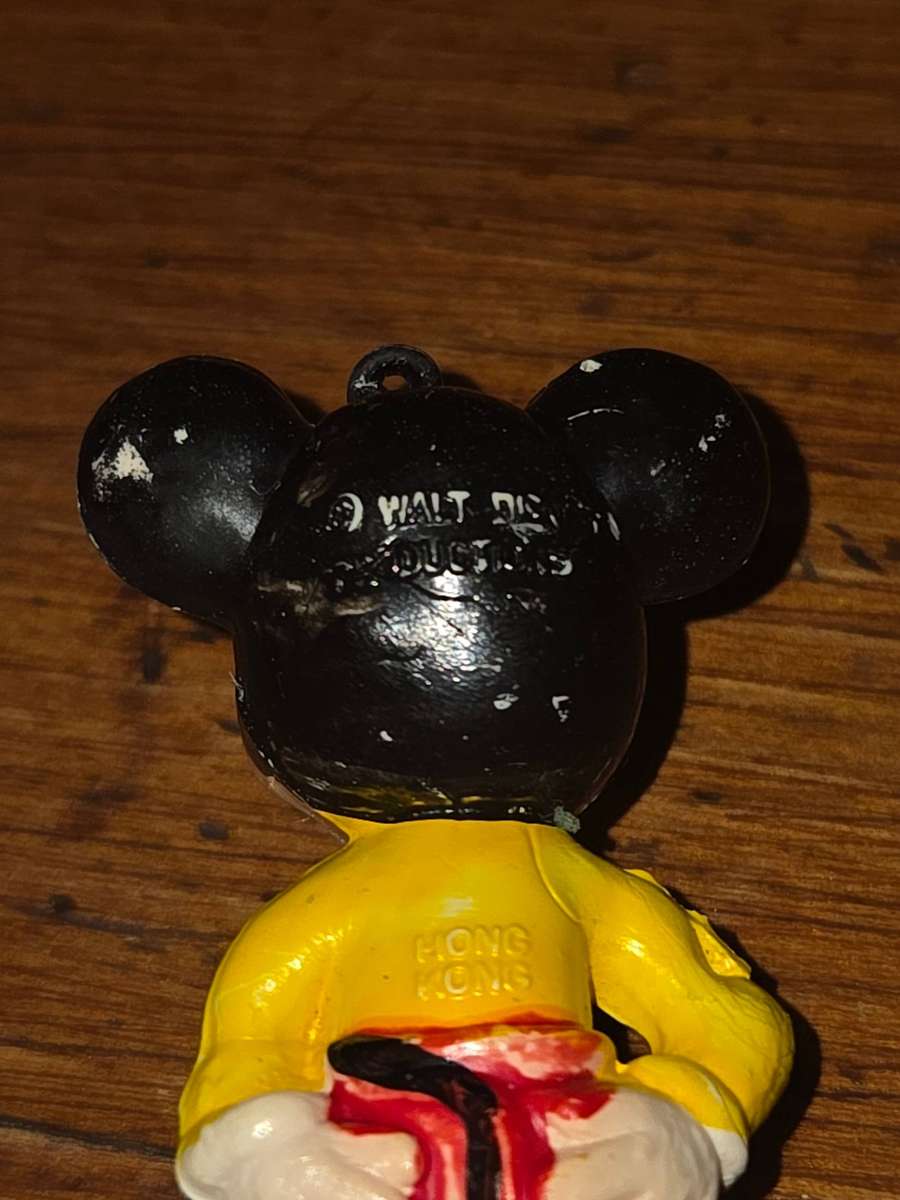 Vintage Walt Disney Mickey Mouse Figurine - Hong Kong - 5cm