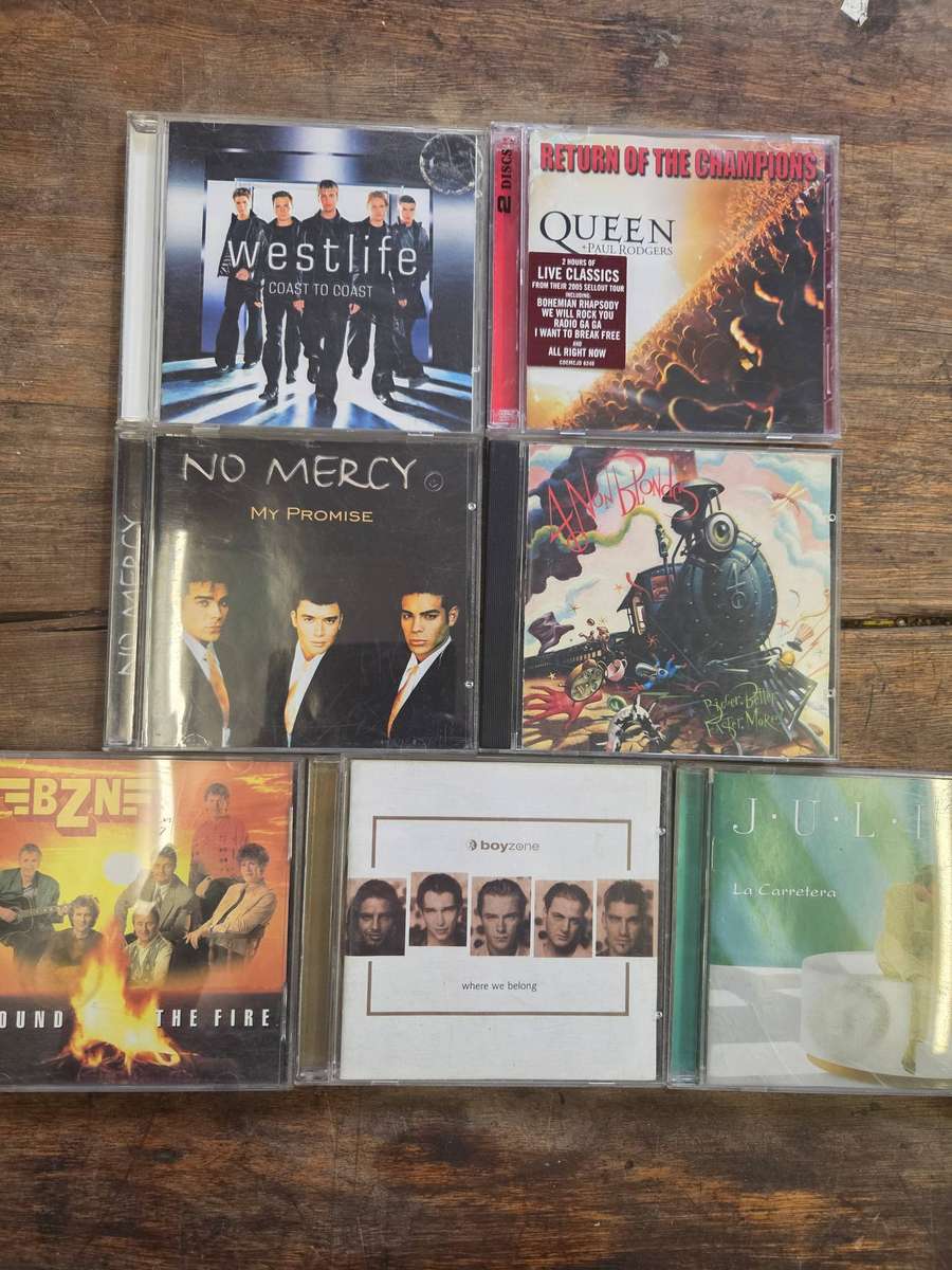 7 x CD's Incl, Queen, 4 Non Blonds, Julio, BZN, Boyzone, etc.
