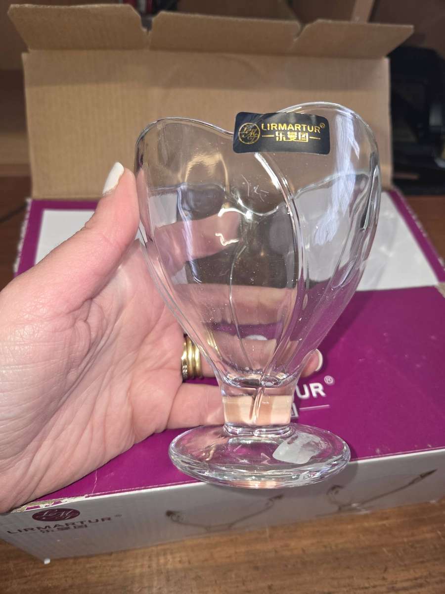 Set of 6 beautiful Ice Cream Cups - new