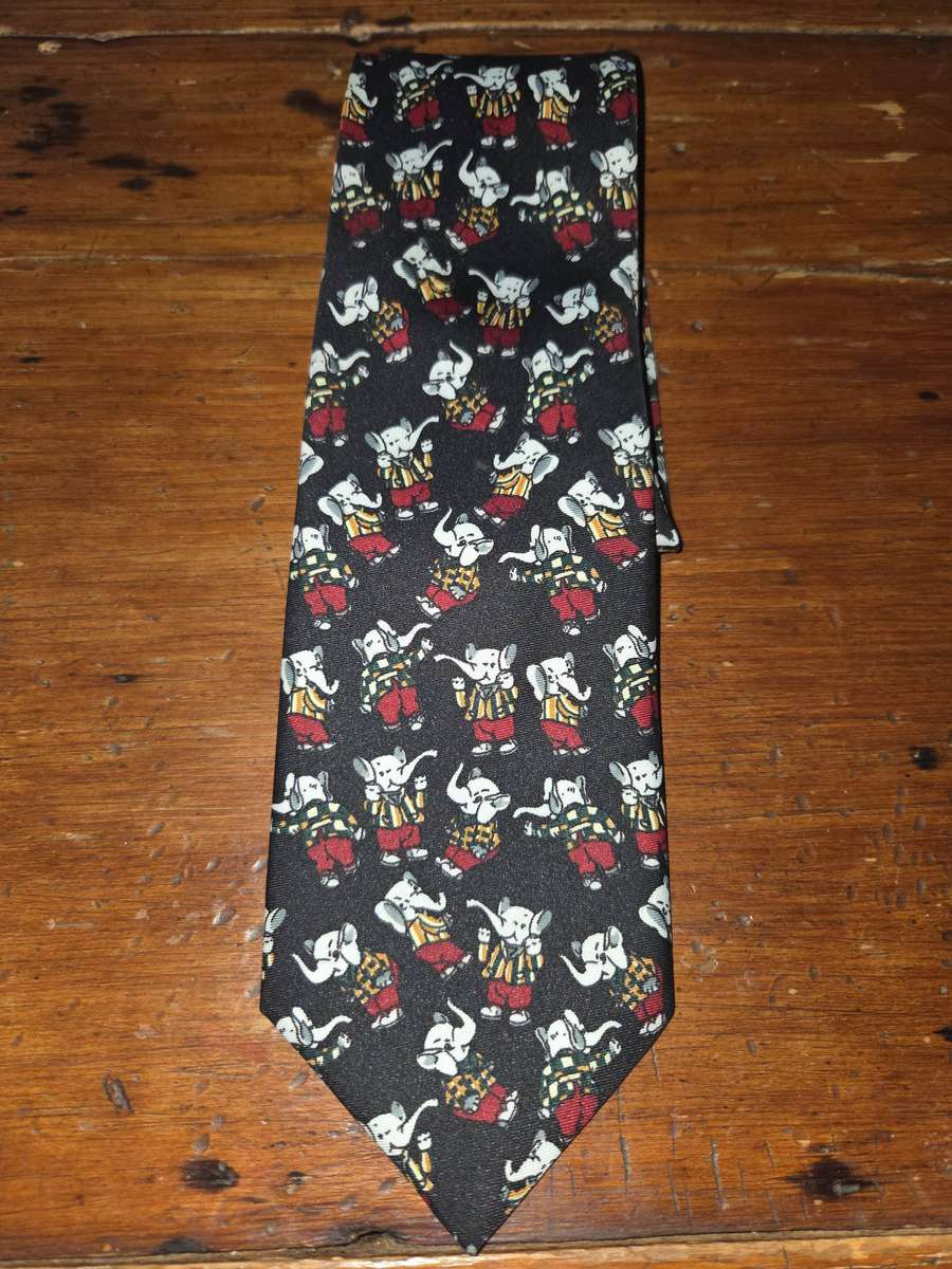 Cravateur Tie with Elephant detail
