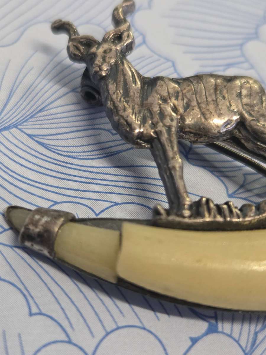 Vintage Kruger Park Brooch - Damage as shown in picture
