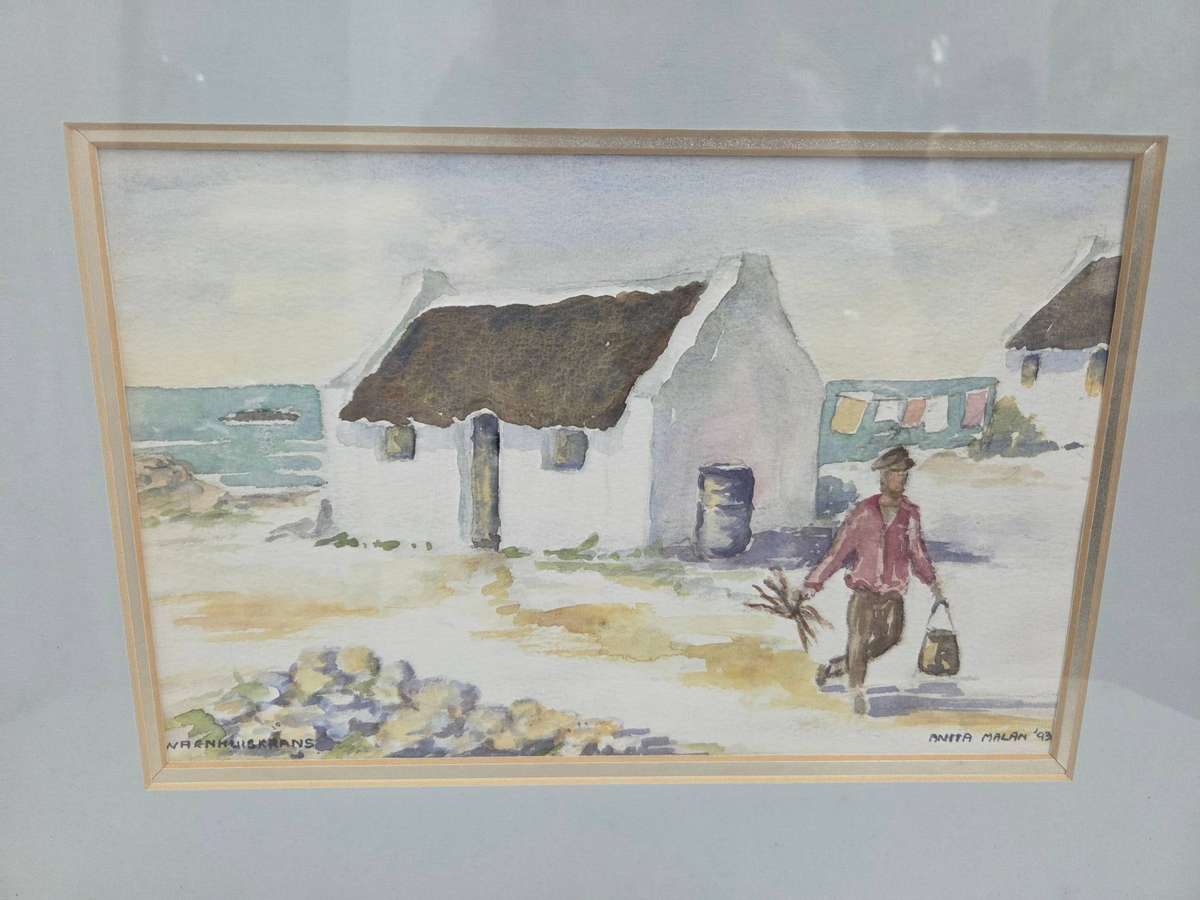 Anita Malan Artwork - 1993 Framed artwork of Waenhuiskrans Size 41cm x 32cm