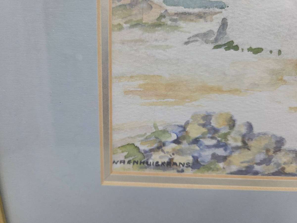 Anita Malan Artwork - 1993 Framed artwork of Waenhuiskrans Size 41cm x 32cm