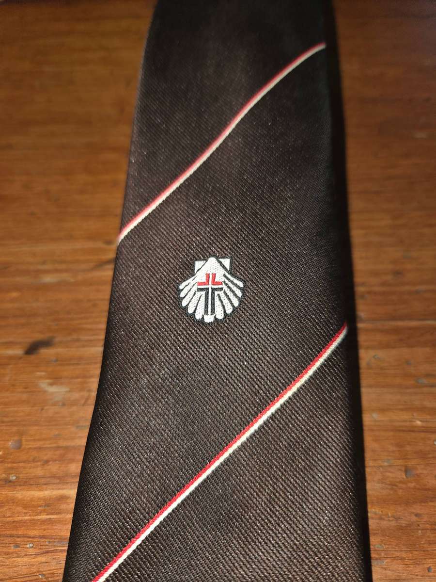 Collectible tie with Badge - Brown