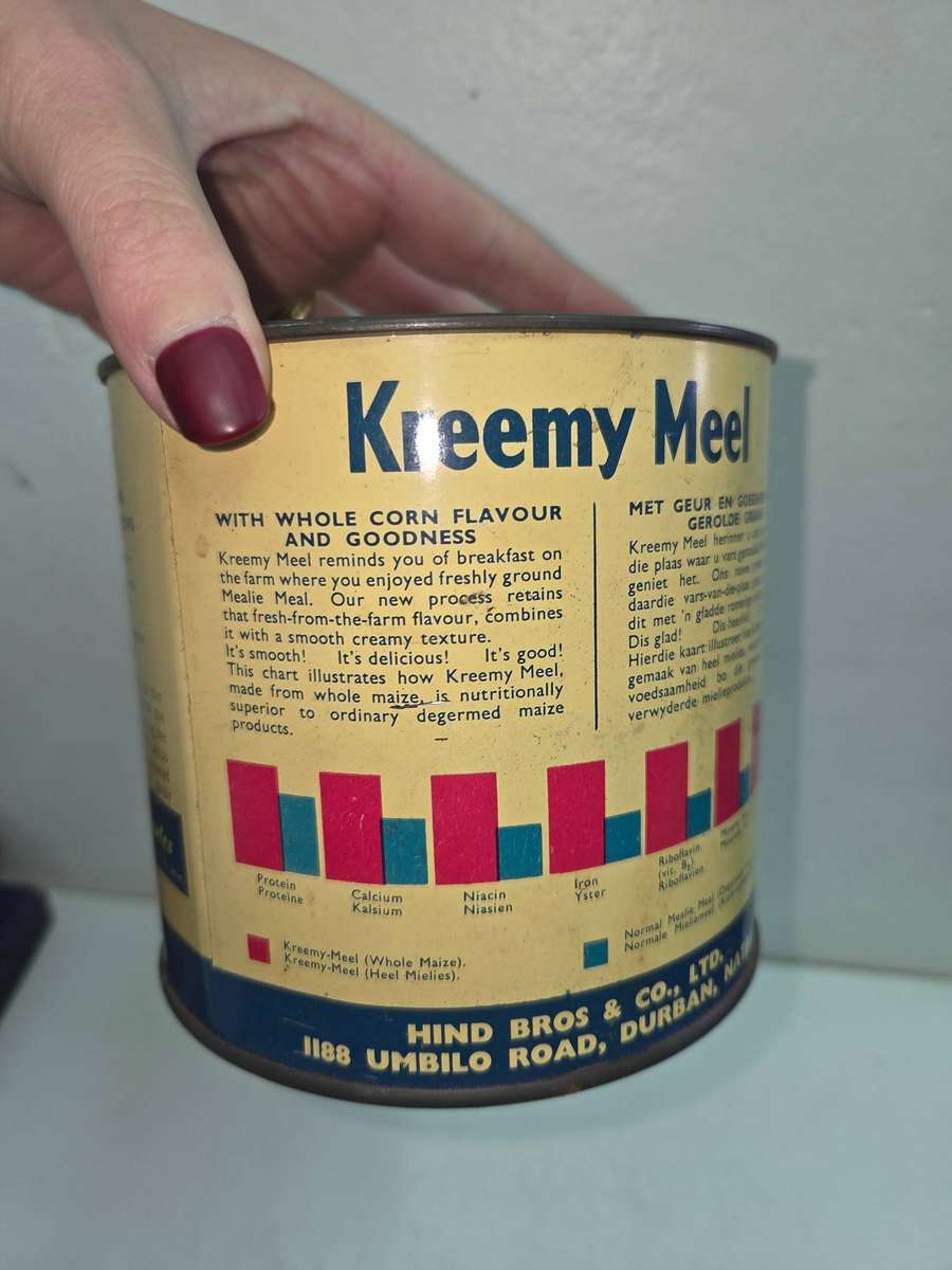 Vintage Kreemy Meel 2LBS Tin
