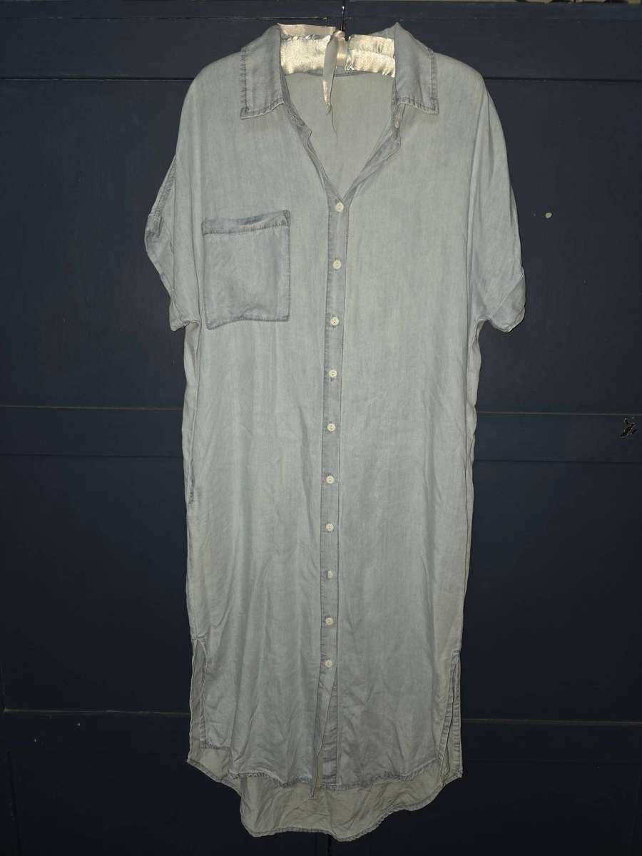 Light Blue Denim Dress with pockets - Size S