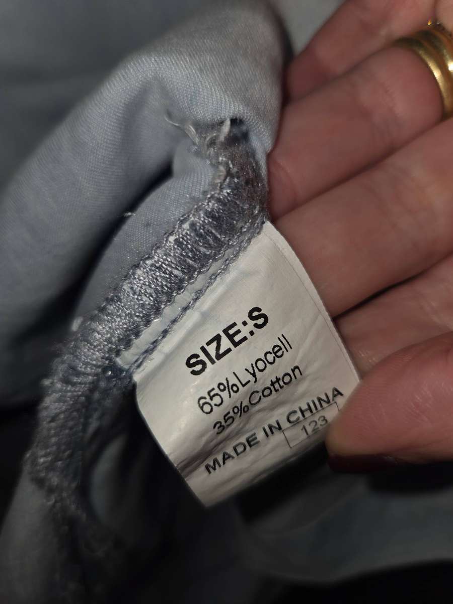 Light Blue Denim Dress with pockets - Size S