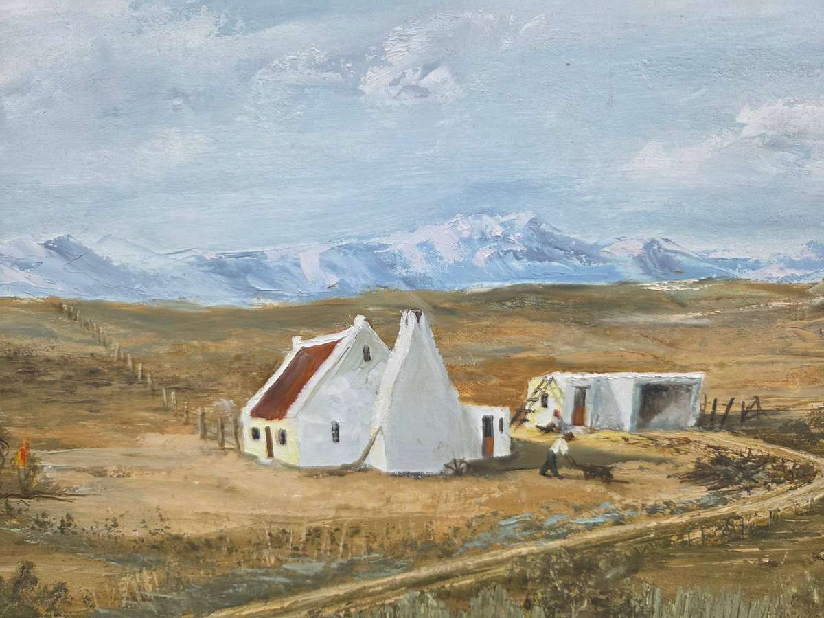 Beautiful Large framed painting - Joyce 1984 Size 69cm x 53cm