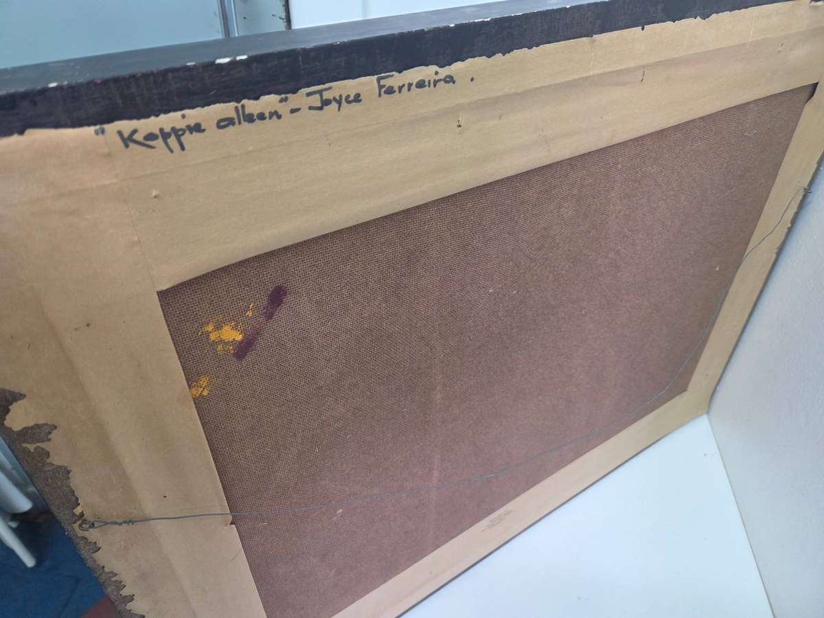 Beautiful Large framed painting - Joyce 1984 Size 69cm x 53cm