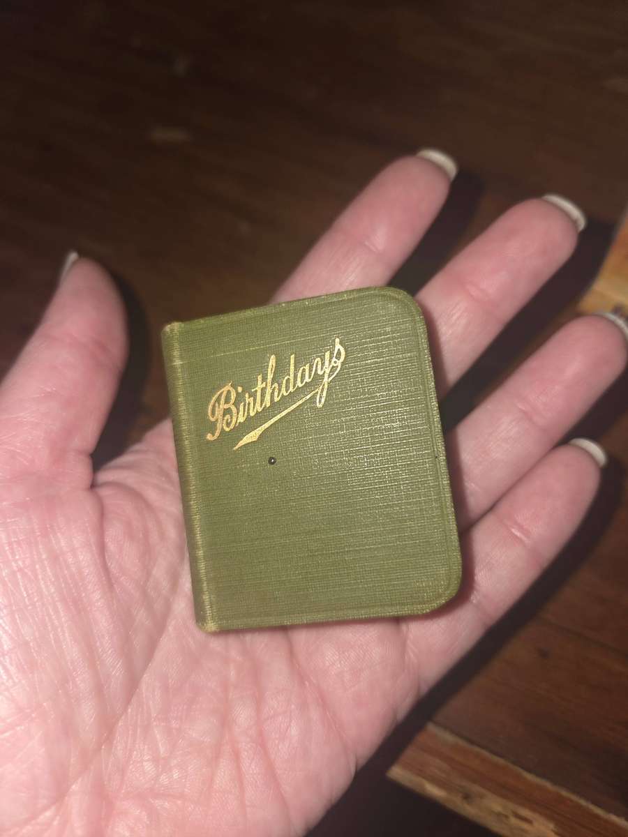 Collectible tiny vintage Birthday book with Poetical works of Burns, Shakespeare, Tennyson, etc.