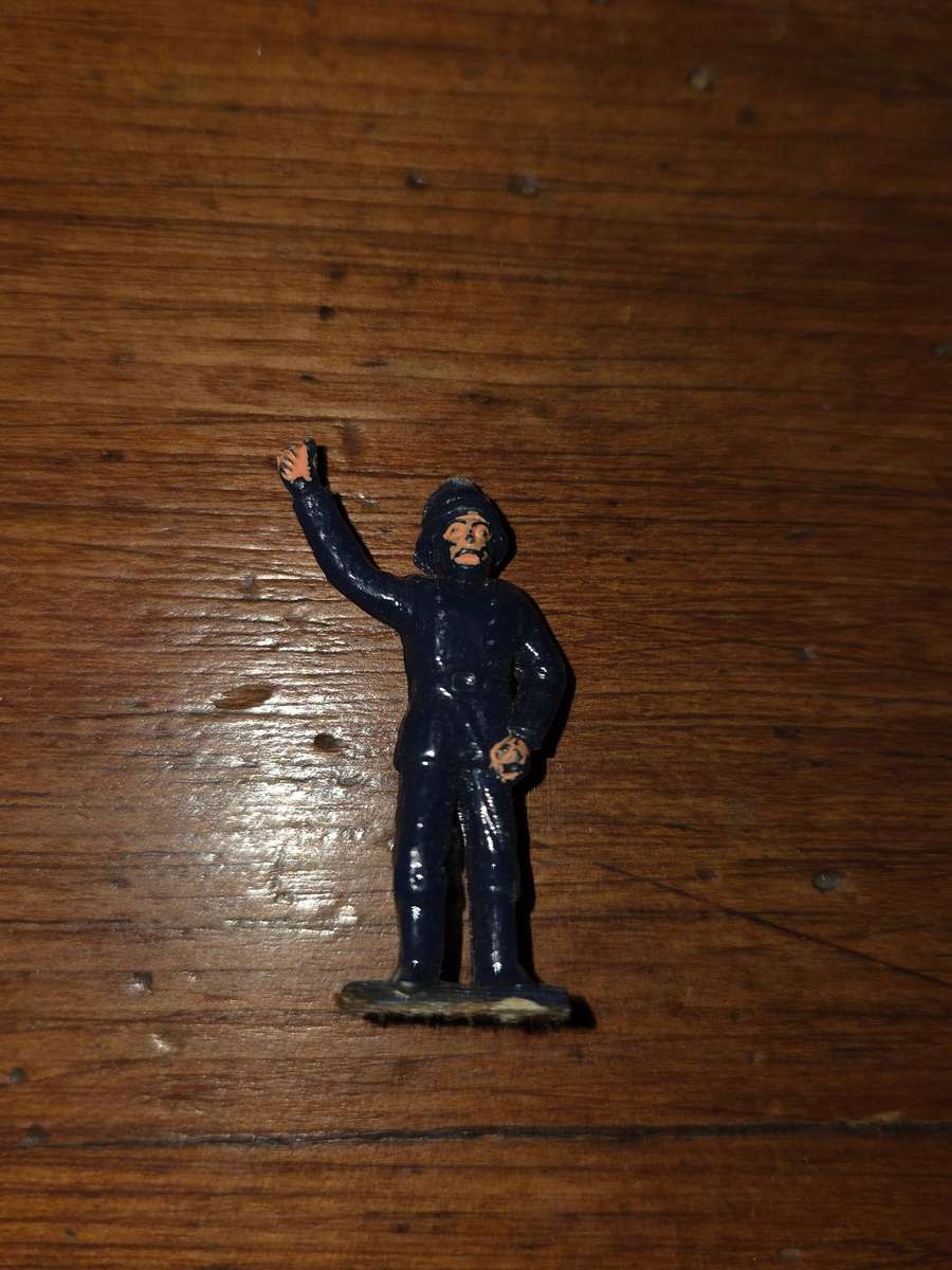 Vintage Small Dinky Toy Railway Guard - 4cm